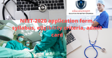 Neet 2020 application form(out), syllabus, eligibility criteria, admit card
